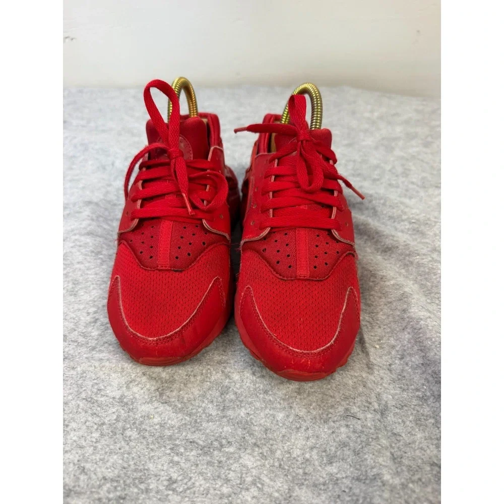 Nike Huarache Run Low Triple Red Youth Size 7 - Picture 2 of 10